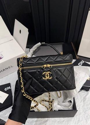 Сумка преміум vanity case bag in black leather