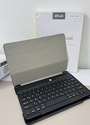 Jetech защитный чехол клавиатура для ipad 10.2” (bluetooth)