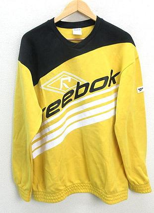 Чоловічий світшот на резинці reebok, жовтий xl