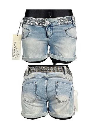 Новые винтажные стрейчевые мини шорты поясом с паетками vintage 2000s y2k с низкой посадкой