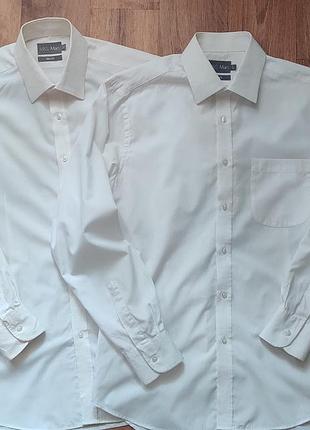41/16 / l / marks &amp; spencer shirt / белая рубашка мужская белого цвета / рубашки для студентов / рубашка для студента