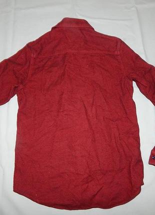 Рубашка очень теплая байка плотная модная 12 лет 2