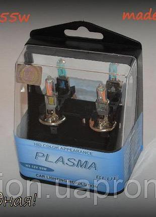 Автолампи галогенні h1 12v 100w p14.5s plazma gold (2 шт) всепогодні..