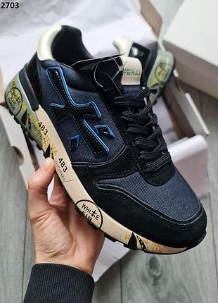 Кросівки чоловічі premiata mick black blue