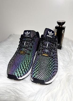 Мужские кроссовки adidas zx flux xeno black reflective, р: 43,5, (27,5 см)