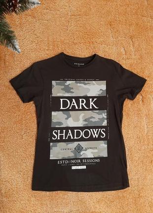 Футболка камуфляж dark shadows, primark , xs