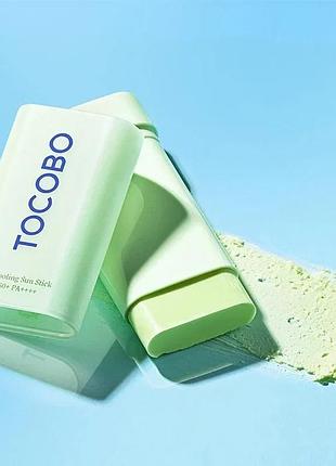 Сонцезахисний стік для чутливої та проблемної шкіри з центелою tocobo cica cooling sun stick spf50+ ра++++