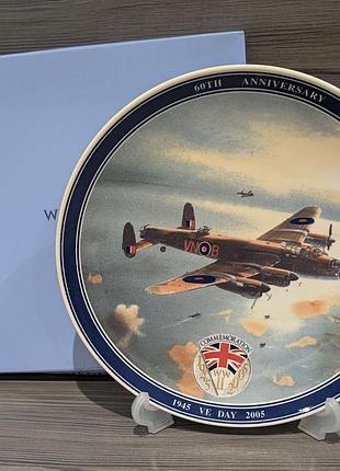 Колекційна тарілка wedgwood ve day 60th anniversary (1945–2005) | england