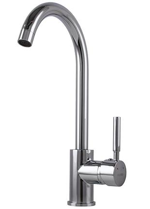 Смеситель для кухни globus lux lazer gllr-0203s латунь на гайке