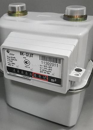 Бытовой газовый счетчик мембранный elster bk g-1,6t