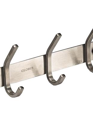 Планка с крючками globus lux sq 9435-3 sus304