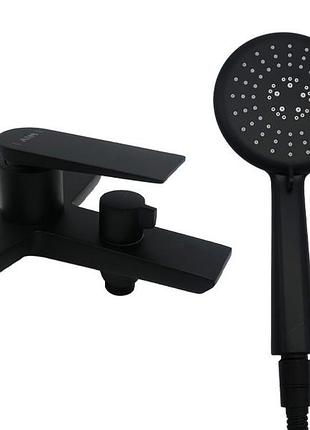 Смеситель для ванны латунь aim черный матовый dg08930 (matte black)