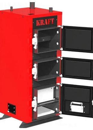 Твердотопливный котел длительного горения крафт kraft k 16, электронное управление, без горелки