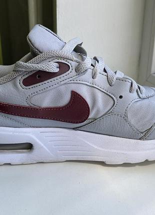 Оригінальні кросівки nike air, розмір 40, сірі, устілка, 26,5 см, натуральна шкіра
