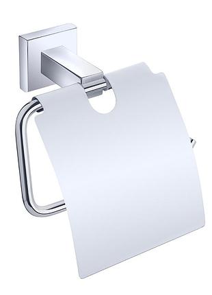 Держатель для туалетной бумаги с крышкой perla solid (psa5213) хром