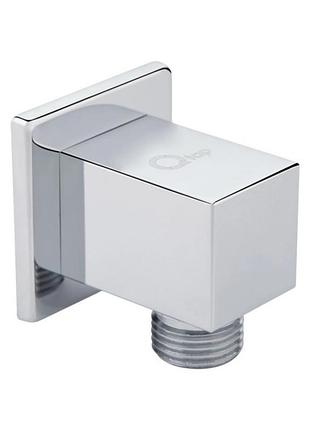 Акционный набор qtap 1+1=3: подключение для шланга spojeni chrome, прямоугольное qtcrmb130