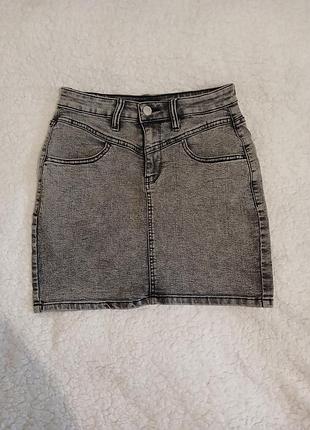 Мини-юбка джинсовая sinsay denim