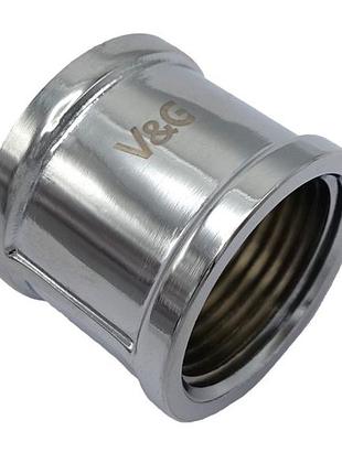 Муфта valogin 1" вв хромована vg-204403 1/84 шт