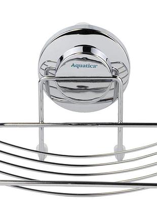 Мыльница на вакуумной присоске s38 135×120×102мм aquatica (9783827)