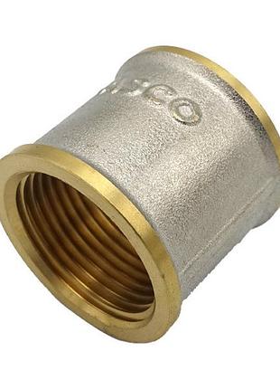 Муфта 3/4" вв никель. с проточкой asco 1/120