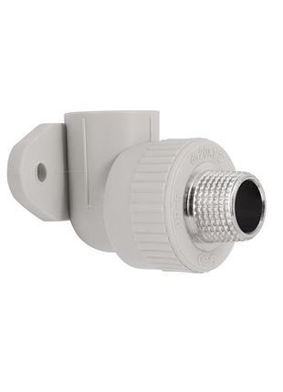 Уголок ppr blue ocean настенный с креплением 20х1/2", 90° нр