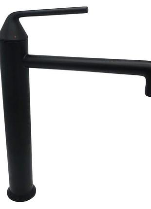 Змішувач для умивальника aim подовжений корпус чорний матовий dg13611 (matte black)