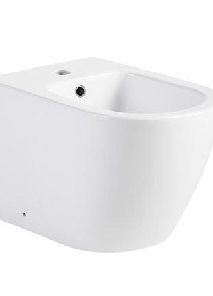 Биде напольное qtap jay 560х360х410 мм, white qt07443375w