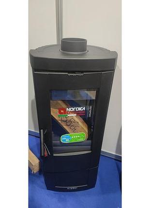 Печь-камин чугунный nordica candy 4.0 с панорамным стеклом нордика кенди