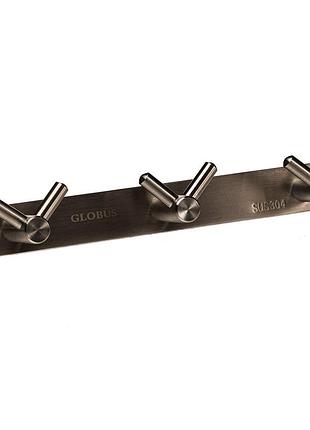 Планка з гачками globus lux ss8435-3 -sus304