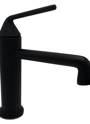 Смеситель для умывальника латунь aim черный матовый dg13610 (matte black)