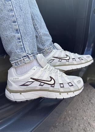 Жіночі кросівки nike p-6000 white bordo