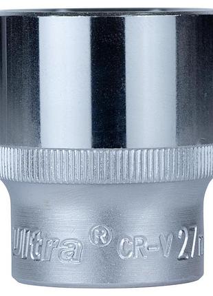 Насадка шестигранная короткая 1/2" 27мм crv ultra (6070272)