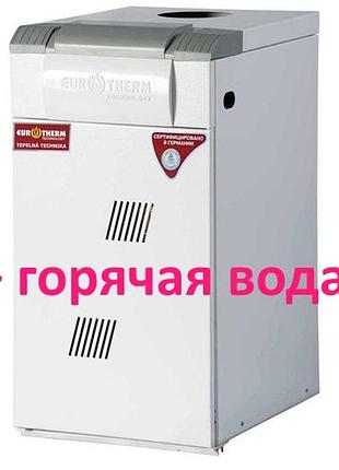 Дымоходный двухконтурный газовый котел колви eurotherm (евротерм) люкс b p кт ts 10
