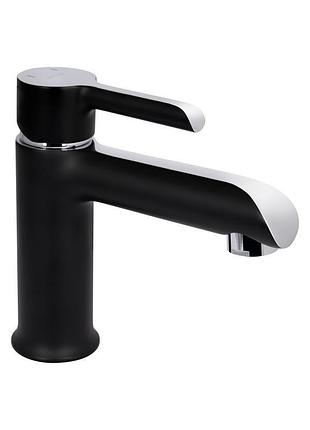 Смеситель для раковины qtap grand qtgrabcr001f chrome/black