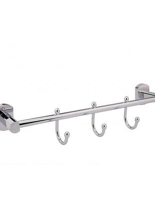 Держатель для полотенца qtap liberty 3 крючка 365 мм qtlibcrm11543 chrome