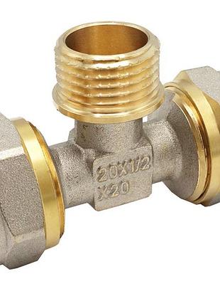 Тройник 20 х 1/2" с х 20 неразборный asco 10/60