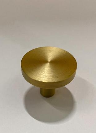 Ручка-кнопка кругла модерн rl-3089-1051-32-gm-матове золото ø=32 мм