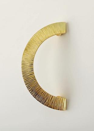 Ручка-скоба напівкругла modern style cnm-0150-128-gold brass блискуче золото ø=150 мм