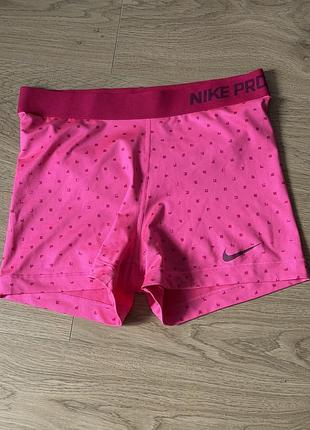 Жіночі тренувальні шорти nike pro core 3" tights polka square