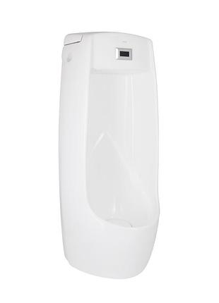 Писсуар напольный qtap scorpio с ик-датчиком автоматического смыва 430х370х990 white qt1488101hw