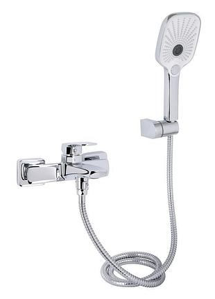 Смеситель для ванны qtap tern (c душевым гарнитуром) qtter259crm47586 chrome