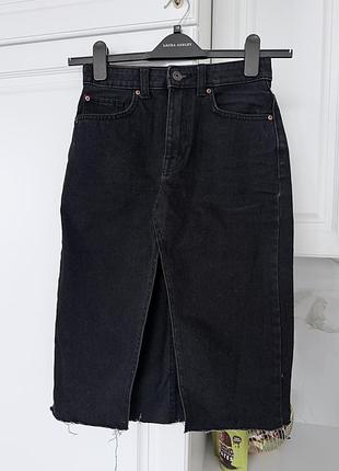 Джинсова спідниця bershka, xs розмір