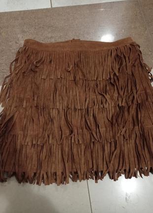 Крутая юбка бахрома1 фото