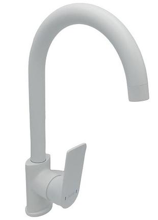Смеситель для кухонной мойки aim белый dg01150 (frosted white)