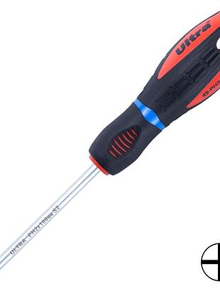 Отвертка крестовая ph 2×100мм s2 profi ultra (4000412)