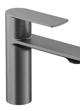 3меситель для раковины серии keys, латунь,графитовый aim, dg01810-7 gun grey