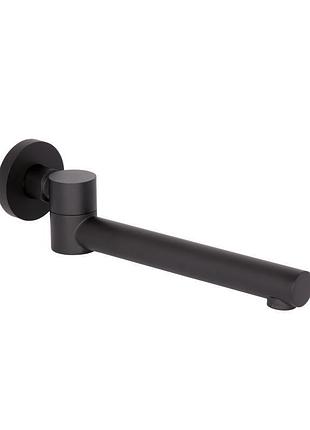 Излив для систем скрытого монтажа qtap vytok 240 мм округлый qtvyt246blm45935 black matt