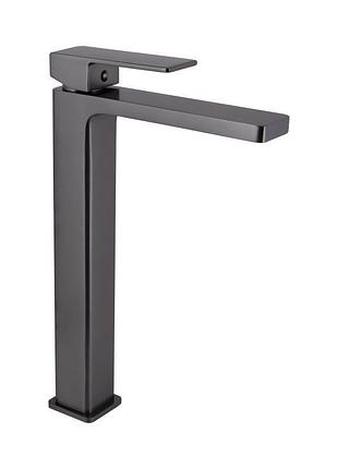 Змішувач для раковини qtap gemini високий qtgem269gmb45680 gunmetal black pvd