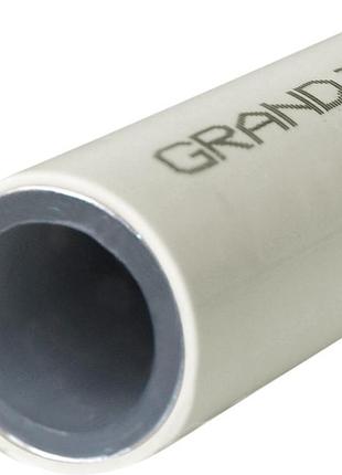 Труба с алюминиевой фольгой ppr-al-ppr ø25*4,2mm серого цвета grandi 4/60