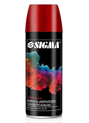 Эмаль аэрозольная акриловая 400мл ral 3005 (темно-вишневый глянец) sigma (2736941)